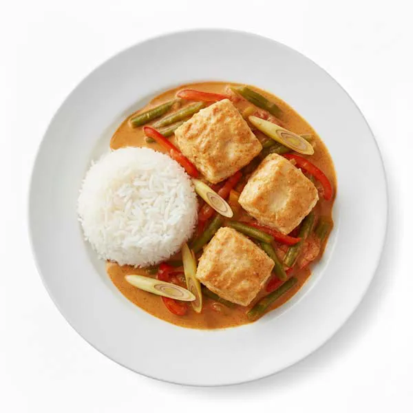 Lemongrass and Ginger Red Fish Curry With Jasmine Rice